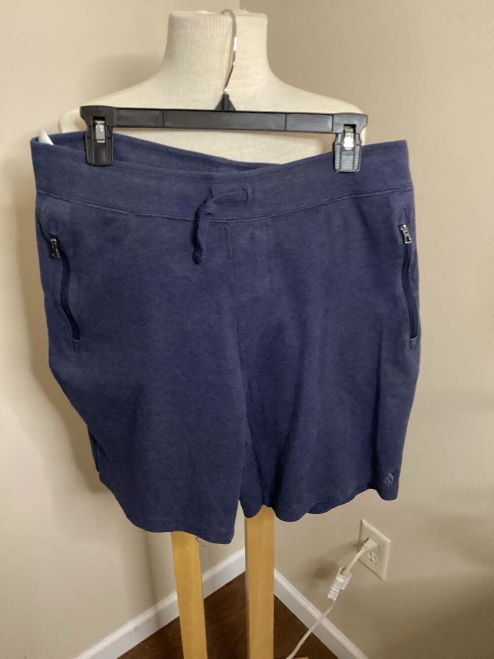 Polo Men's Jersey Drawstring Shorts w/Zipper Pockets